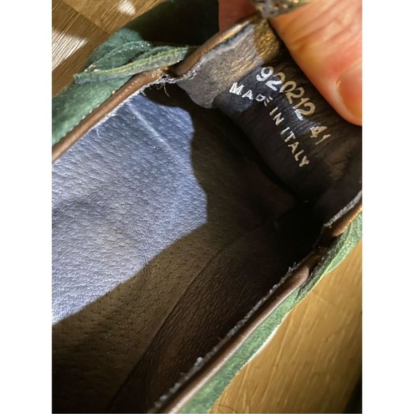 Montezemolo Green Suede Leather Loafers, Size EU 41 / Men's 8.5, MSRP $215 - Picture 7 of 9